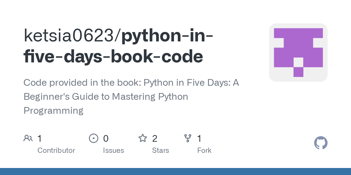python in five days book code