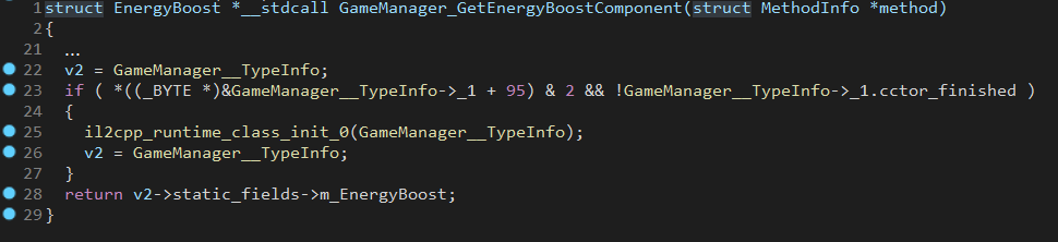 IL2CPPINSPECTOR โครงการ IDA ที่มีคำอธิบายประกอบ