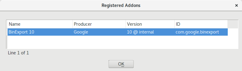 กล่องโต้ตอบ Ida Addons