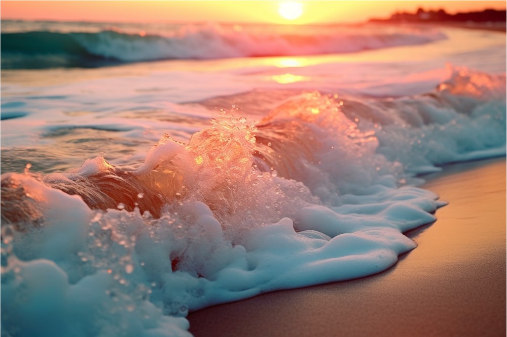 海 沙滩 浪花 (2)