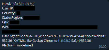 Телеграмма отчет