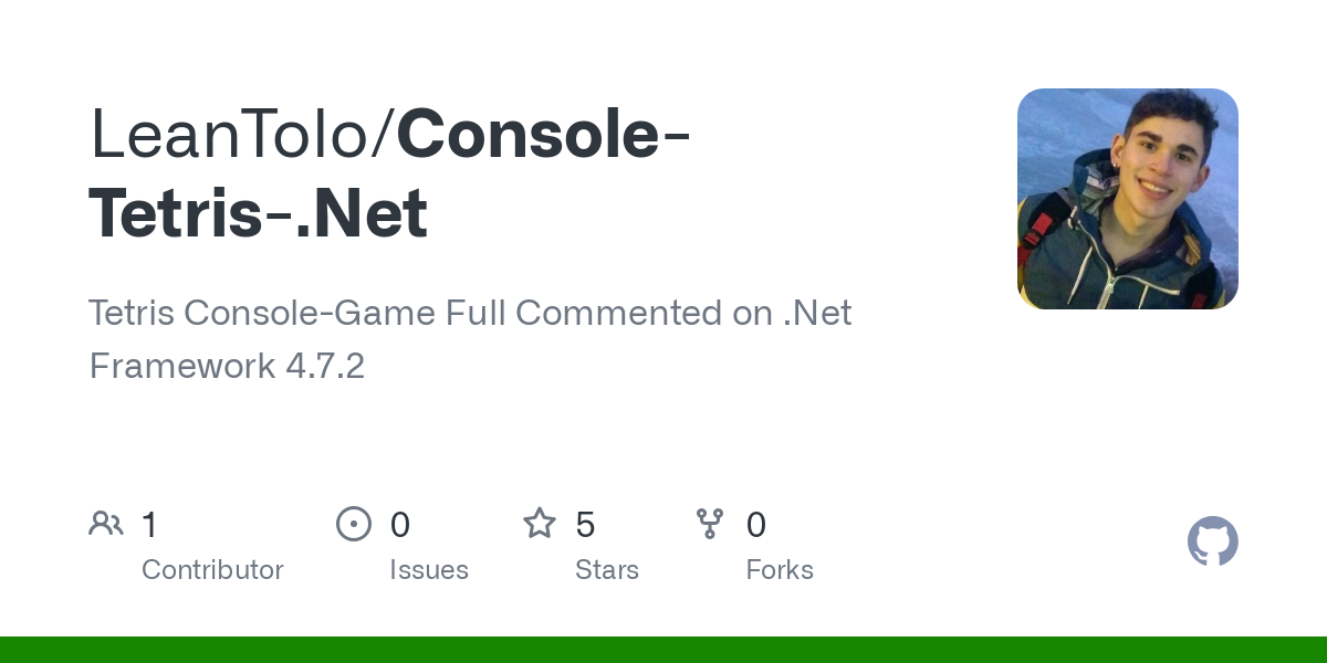 Console Tetris .Net