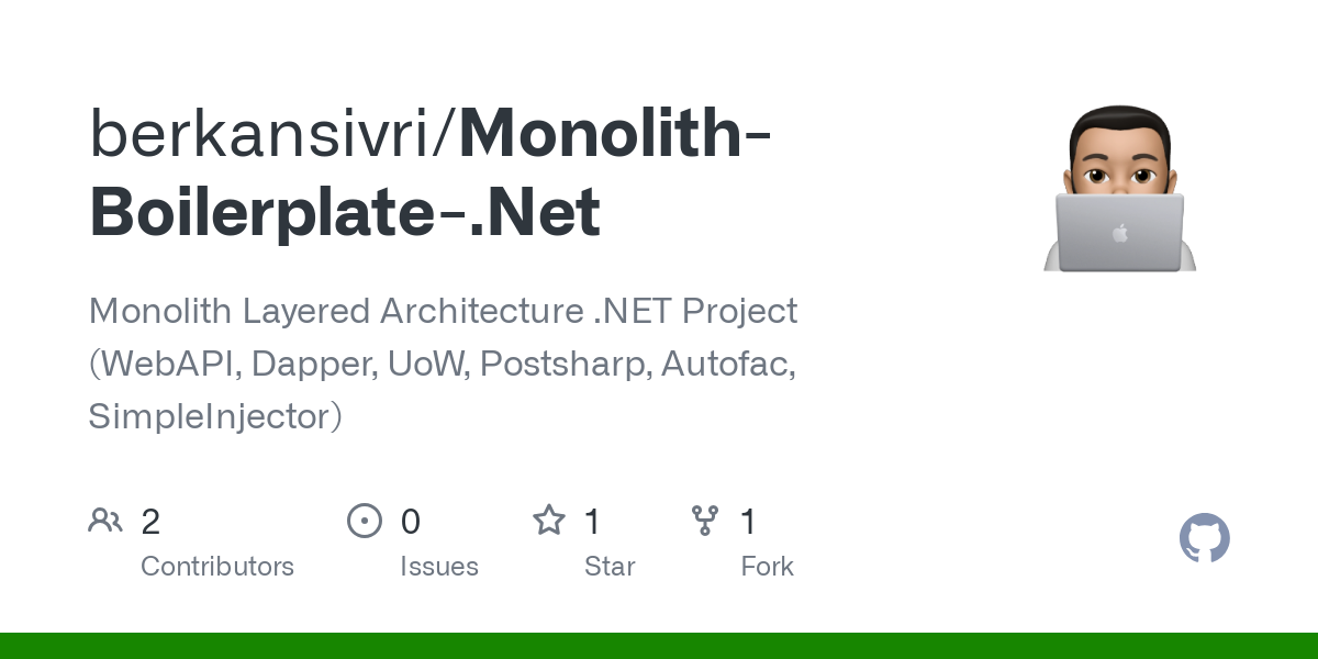 Monolith Boilerplate .Net
