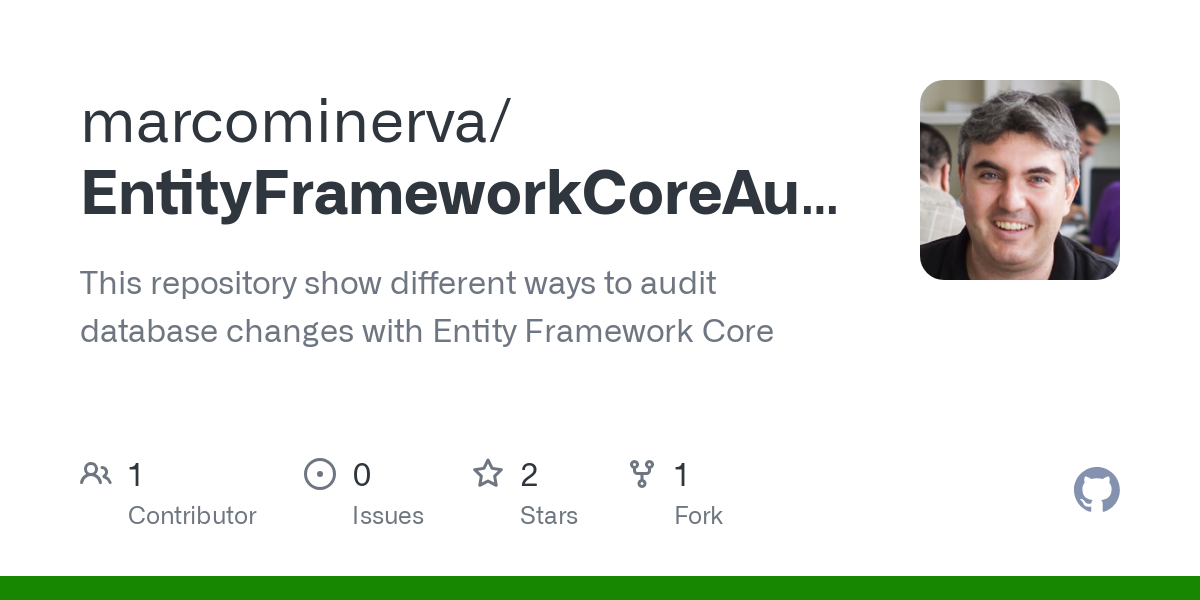 EntityFrameworkCoreAuditing