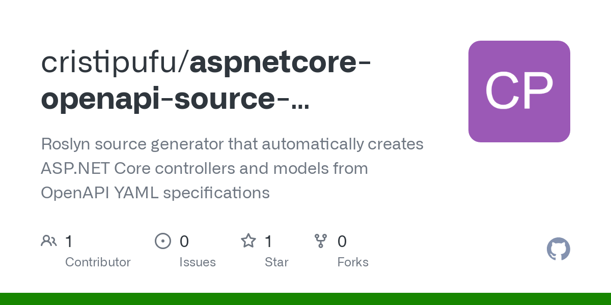 aspnetcore openapi source generator