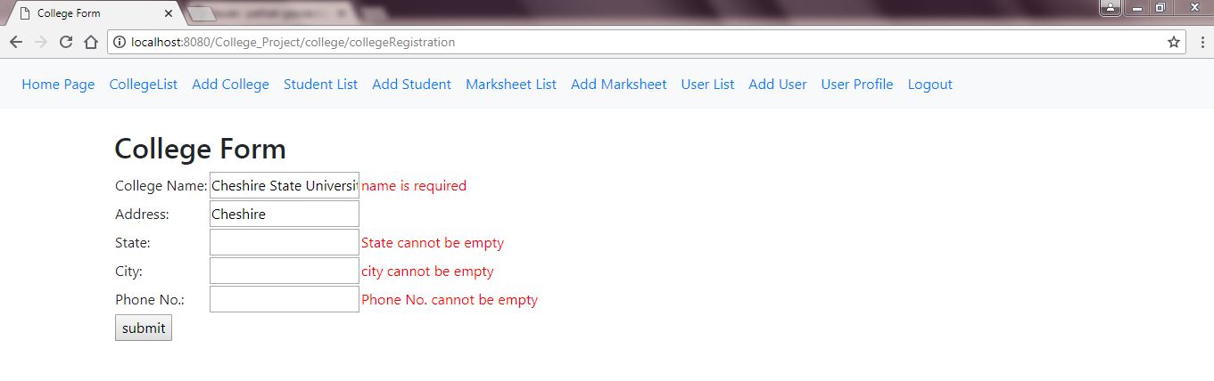 College_form_hibernate_validations