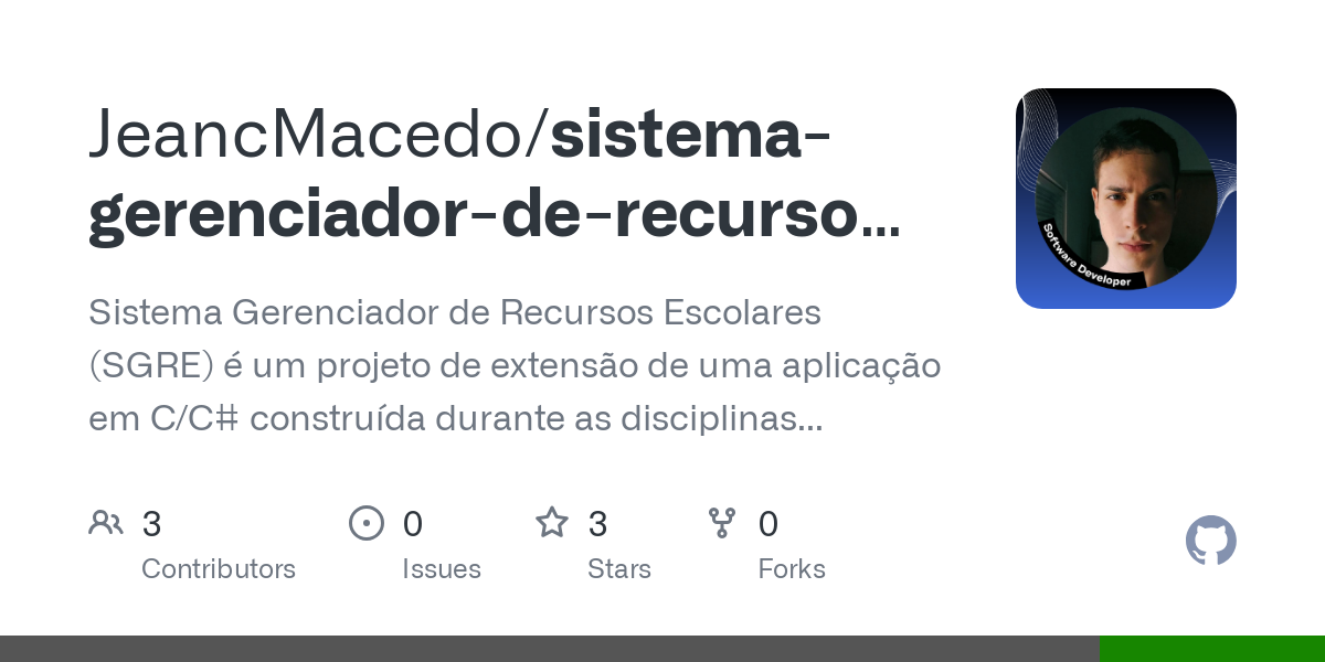 sistema gerenciador de recursos escolares