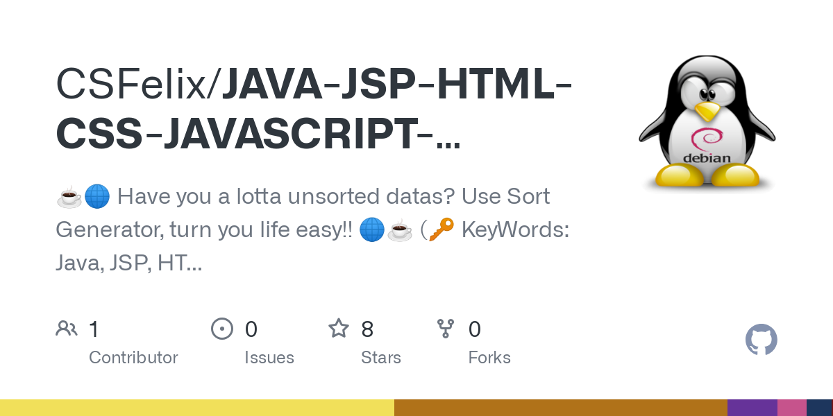 JAVA JSP HTML CSS JAVASCRIPT JQUERY SORT GENERATOR