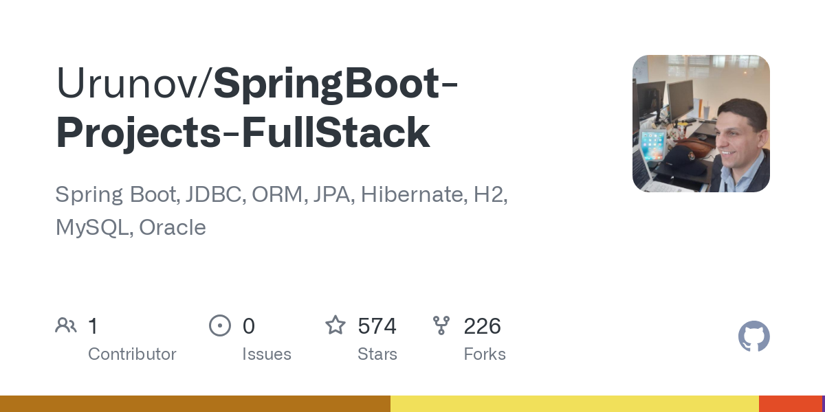 SpringBoot Projects FullStack
