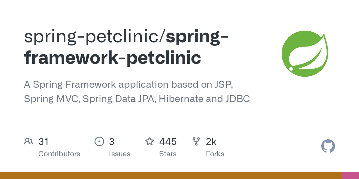 spring framework petclinic