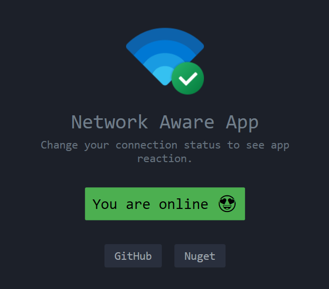 Netify Demo App - подключено