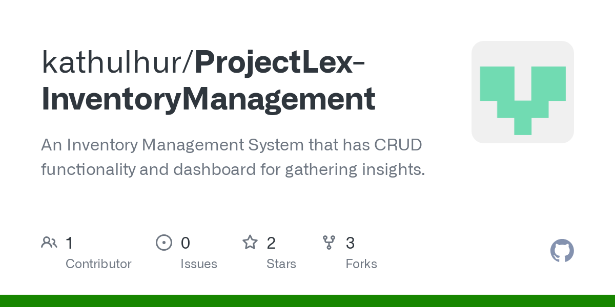 ProjectLex InventoryManagement
