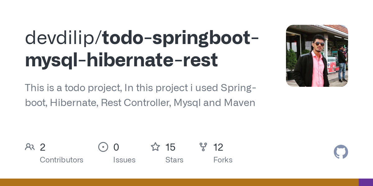 todo springboot mysql hibernate rest