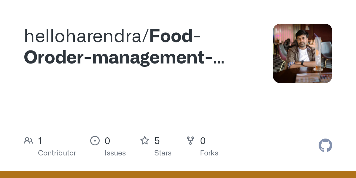 Food Oroder management mini project