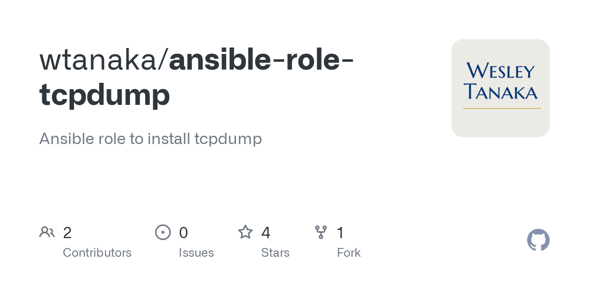 ansible role tcpdump