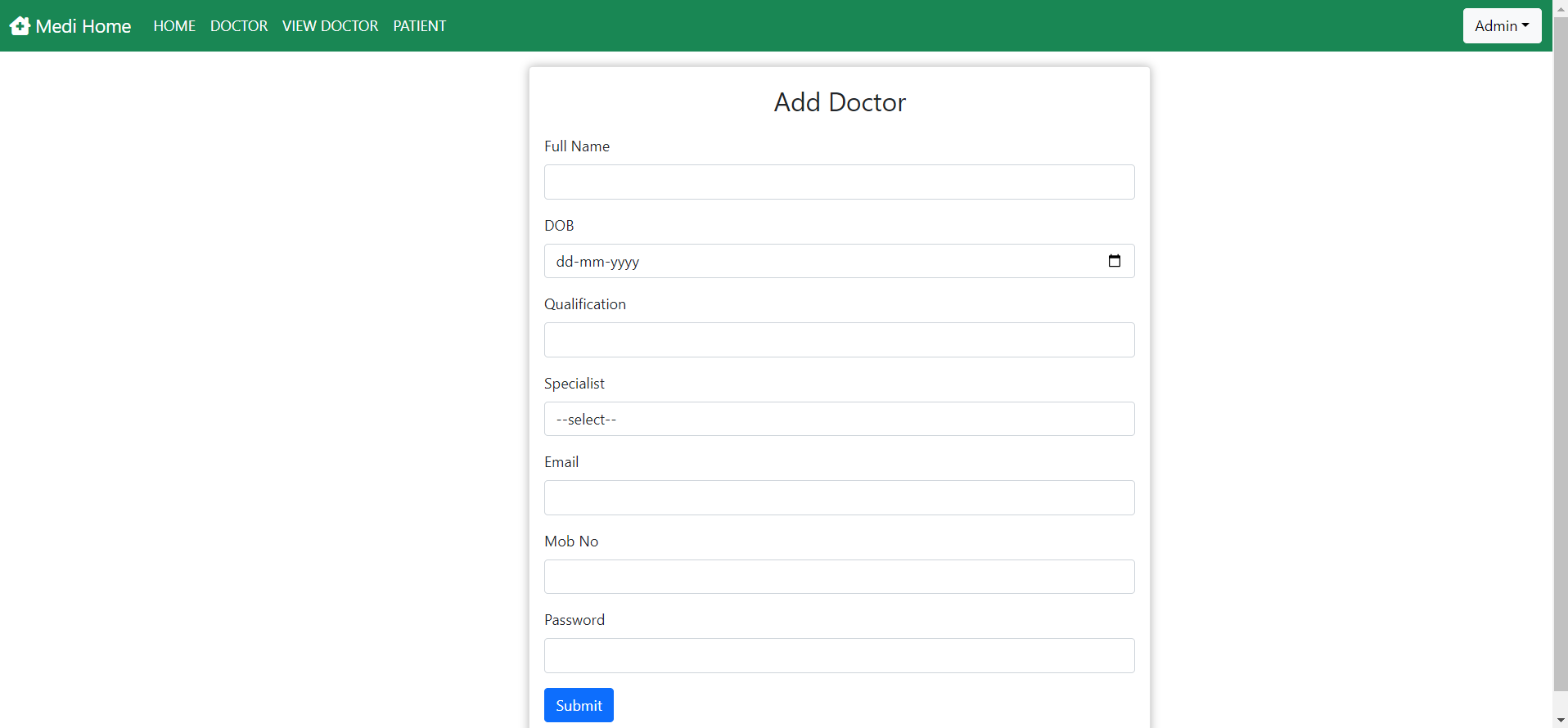 관리자 추가 의사로부터