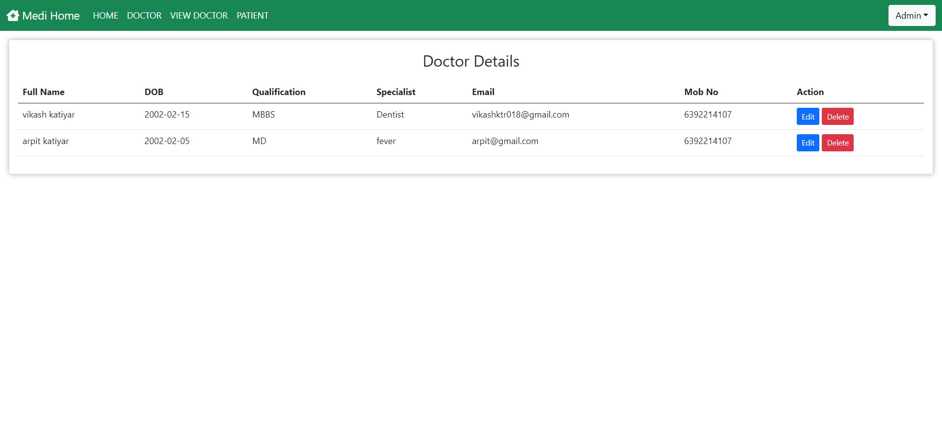 의사 세부 사항