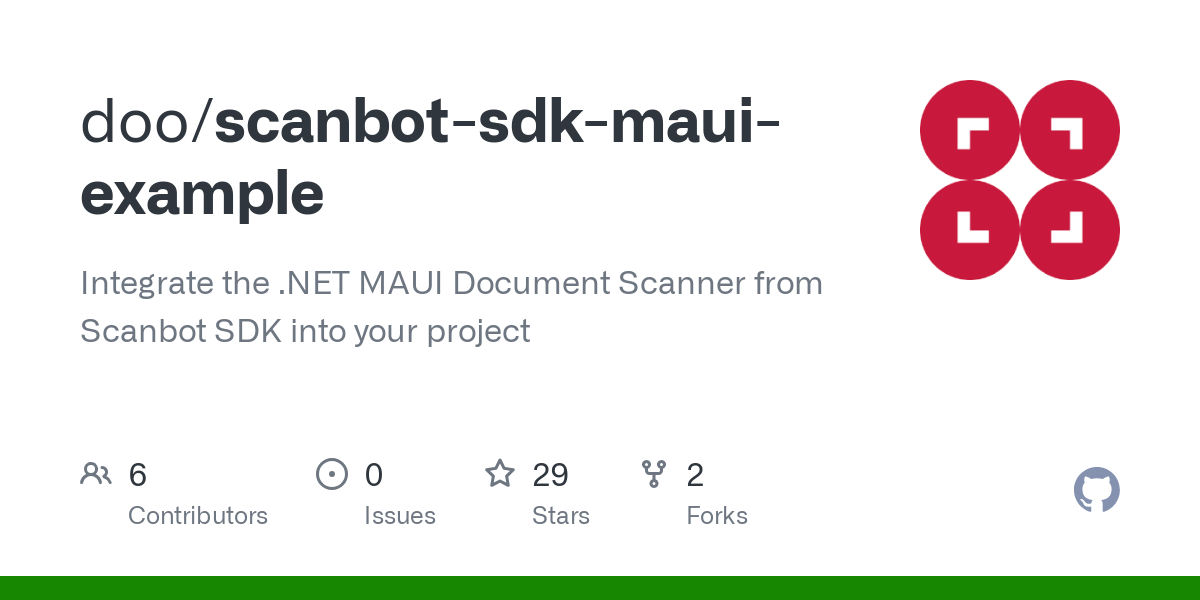 scanbot sdk maui example