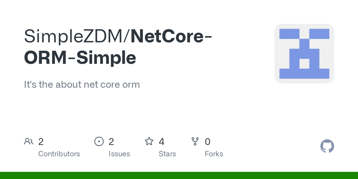 NetCore ORM Simple