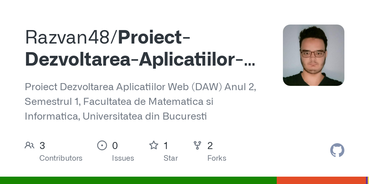 Proiect Dezvoltarea Aplicatiilor Web DAW