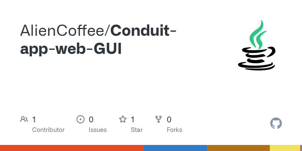 Conduit app web GUI