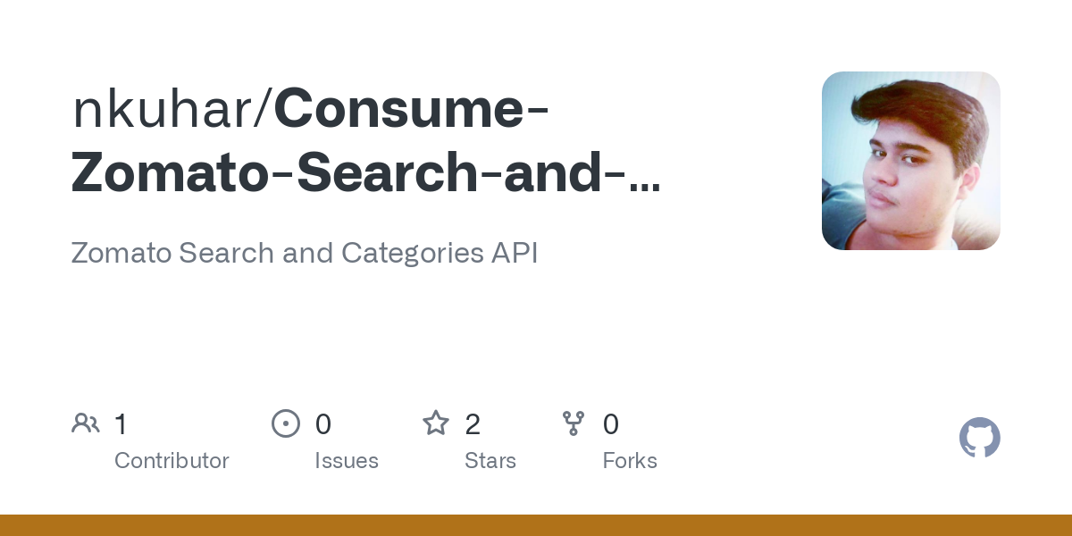 Consume Zomato Search and Categories API