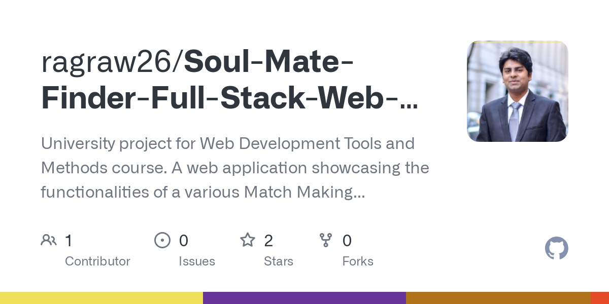 Soul Mate Finder Full Stack Web Application