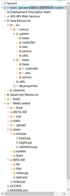 โครงสร้างโครงการ