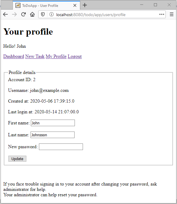 비 admin 사용자 프로필 Figure 13