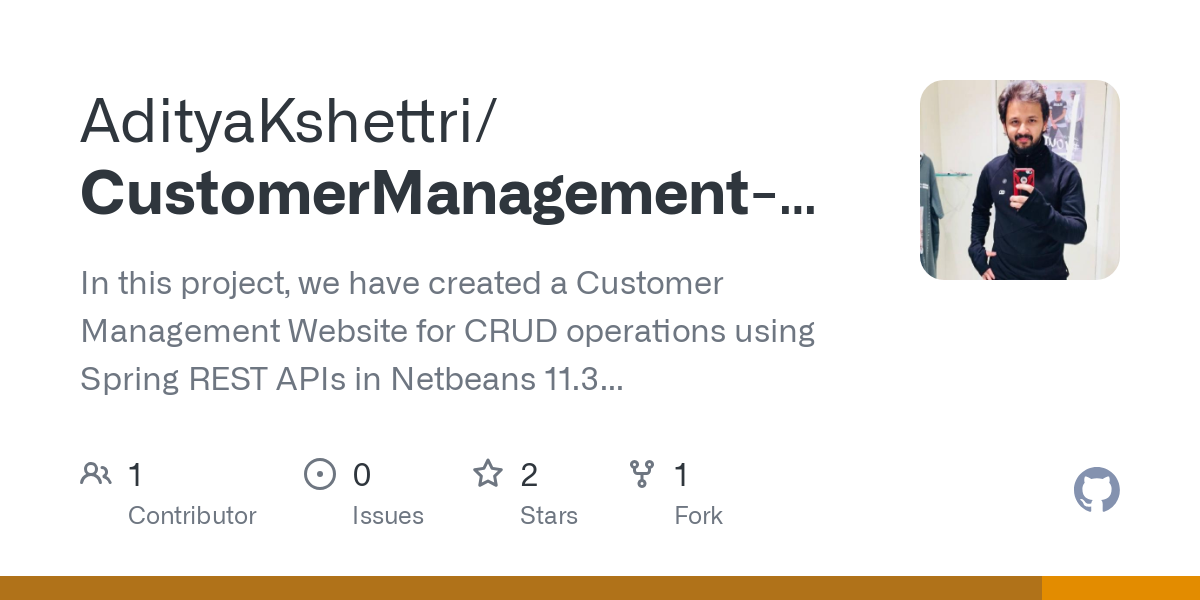 CustomerManagement with Spring REST APIs using MySQL POSTMAN