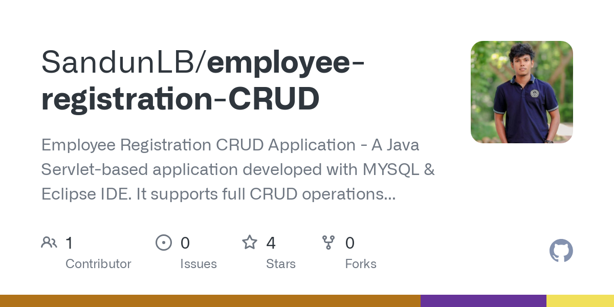 employee registration CRUD