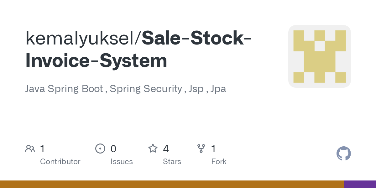Sale Stock Invoice System