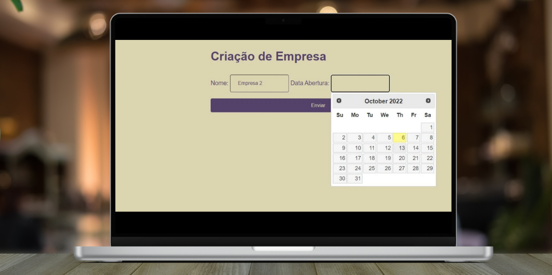 公司创建页面。