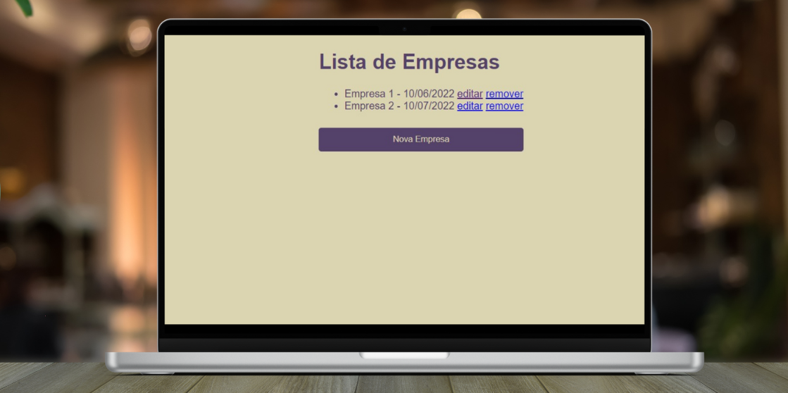 公司列表页面。