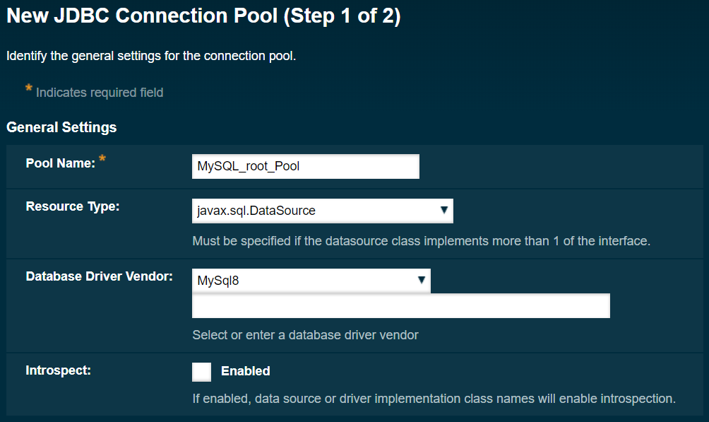 Payara- 연결 풀 - 2/2 단계