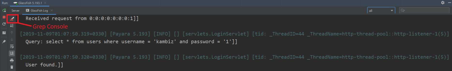 유리 피쉬 통나무