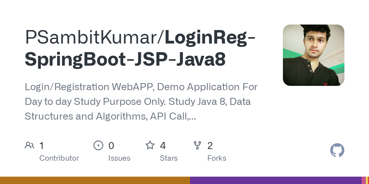 LoginReg SpringBoot JSP Java8