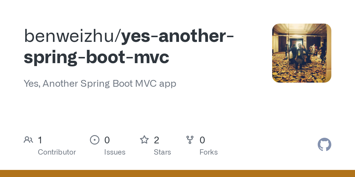 yes another spring boot mvc