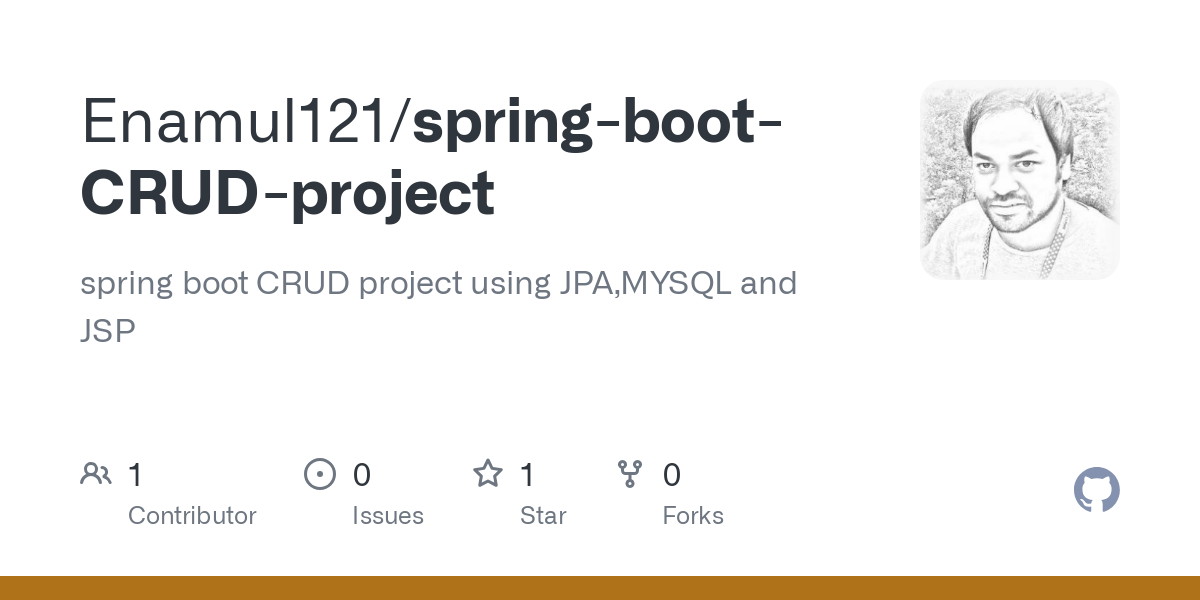 spring boot CRUD project