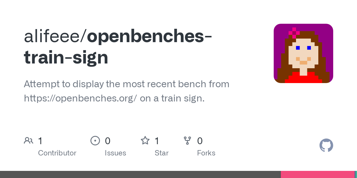 openbenches train sign