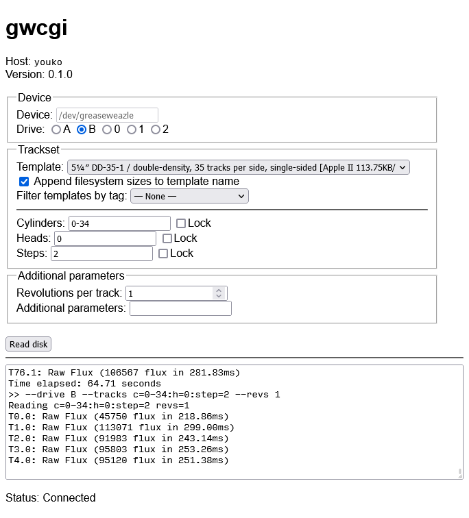 GWCGI的屏幕截图