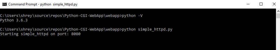 服务器启动在端口8080