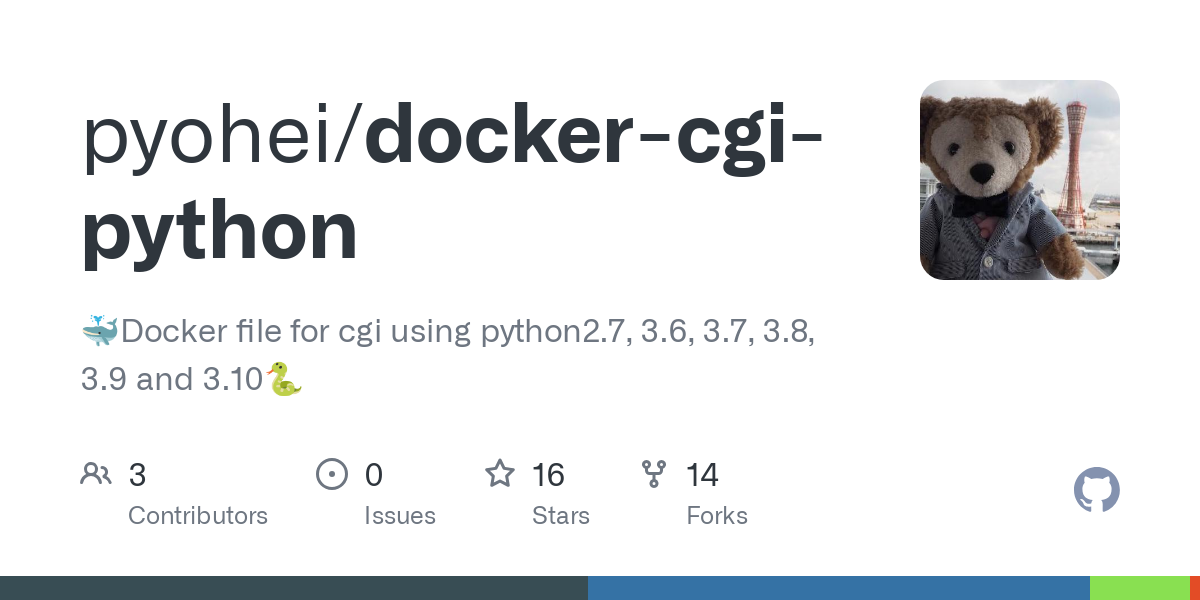 docker cgi python