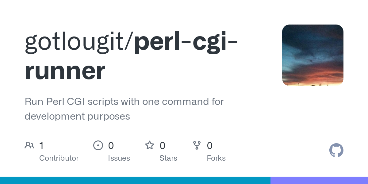perl cgi runner