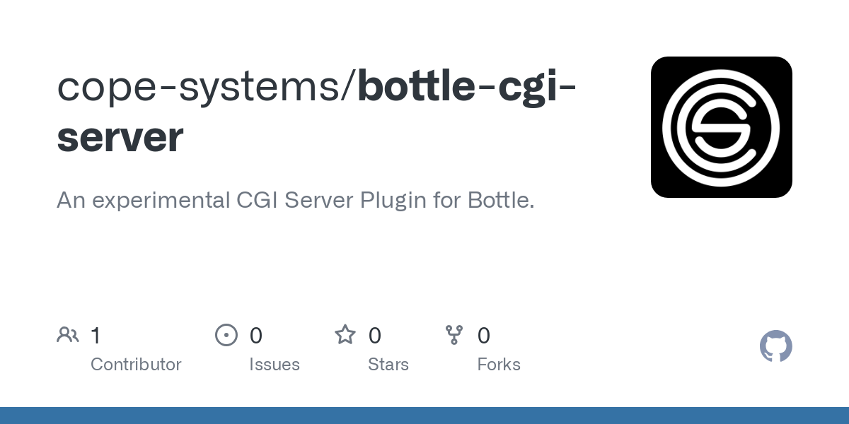 bottle cgi server