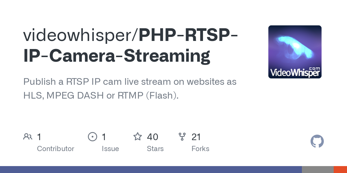 PHP RTSP IP Camera Streaming