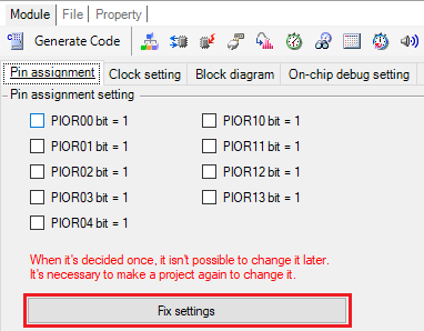 Affectation des broches
