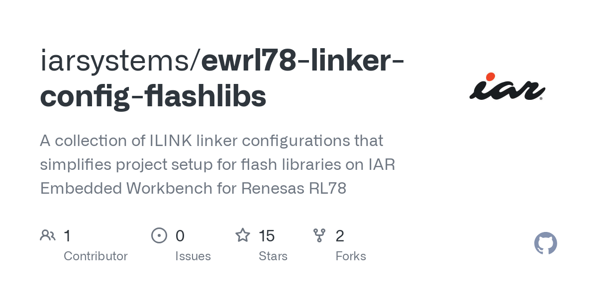 ewrl78 linker config flashlibs
