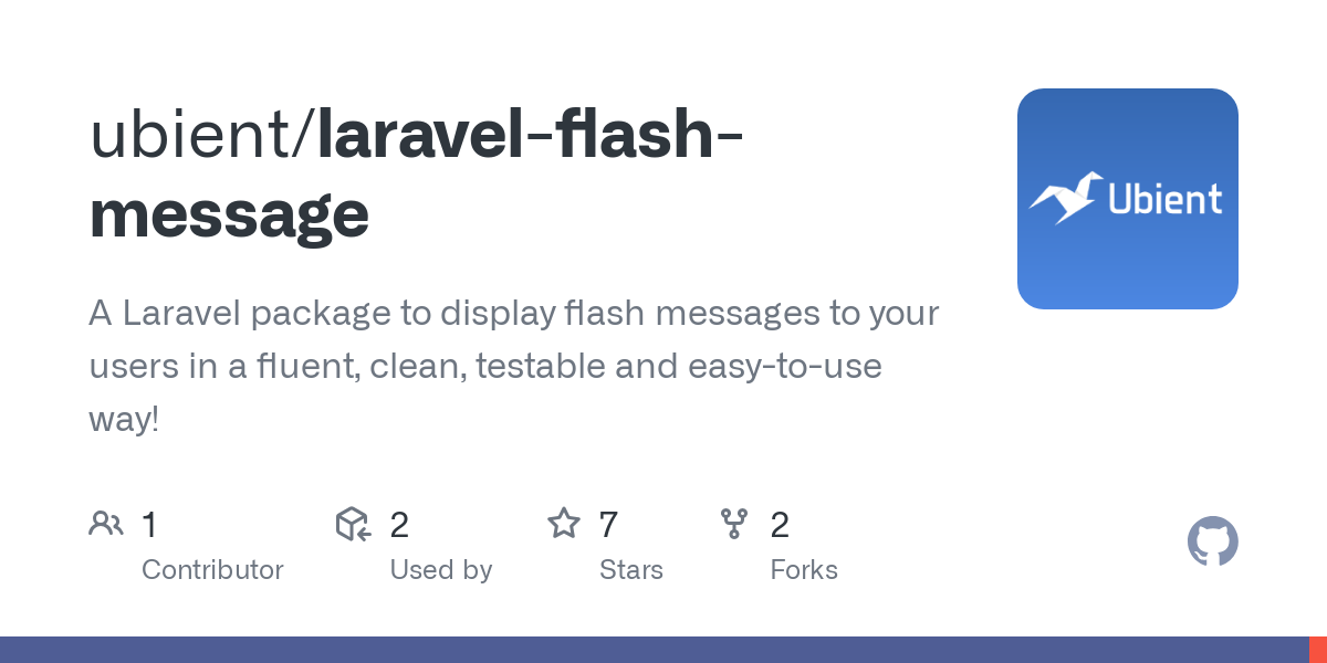 laravel flash message