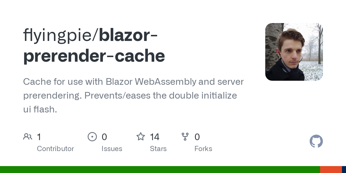 blazor prerender cache